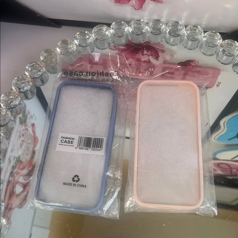 iPhone 17 case Stylish Pink and Blue Phone Cases choose one
